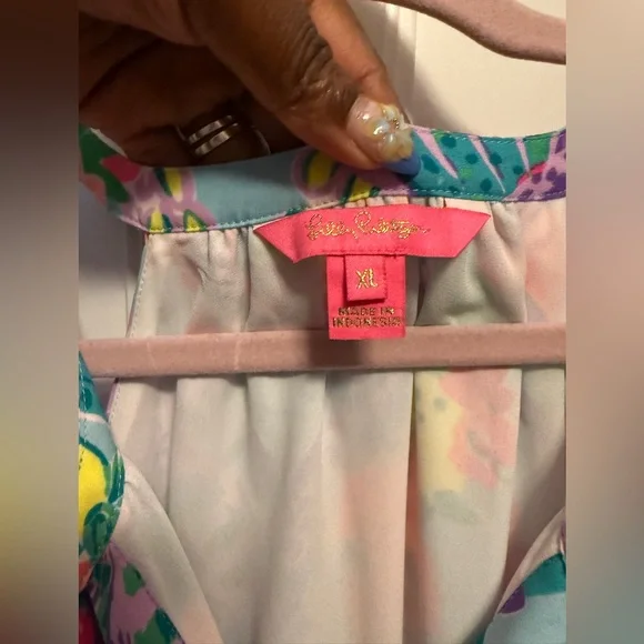 EEUC Lilly Pulitzer Carolane Lileeze Halter Swing Dress in Multi Me And My Zesty - Picture 7 of 9